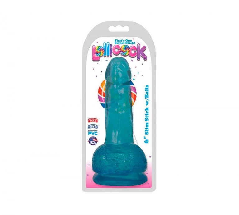 Dildo con ventosa Slim Stick 15 8cm Berry ICE Curve Toys Erótica